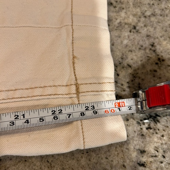 Free people pleated paper bag wide leg taper pants - Picture 6 of 8